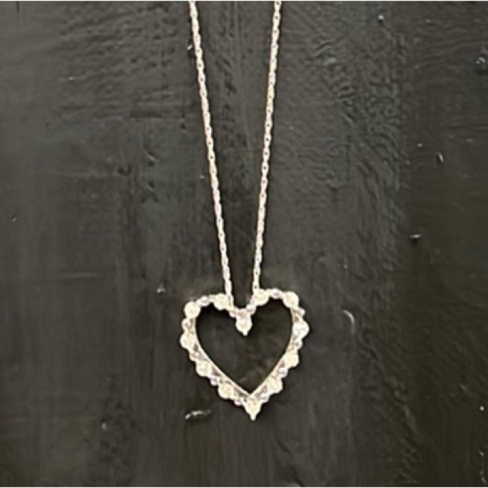 Belk EFFY Silver Heart Pendant Necklace Sterling silver